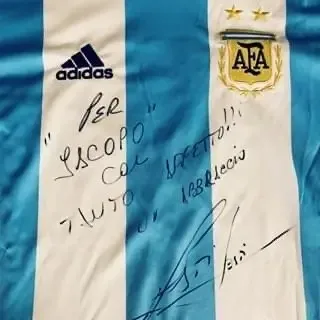 Jacopo Giugni con Gabriel Omar Batistuta