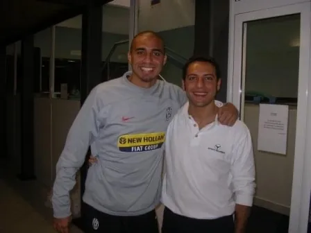 Jacopo Giugni con David Trezeguet