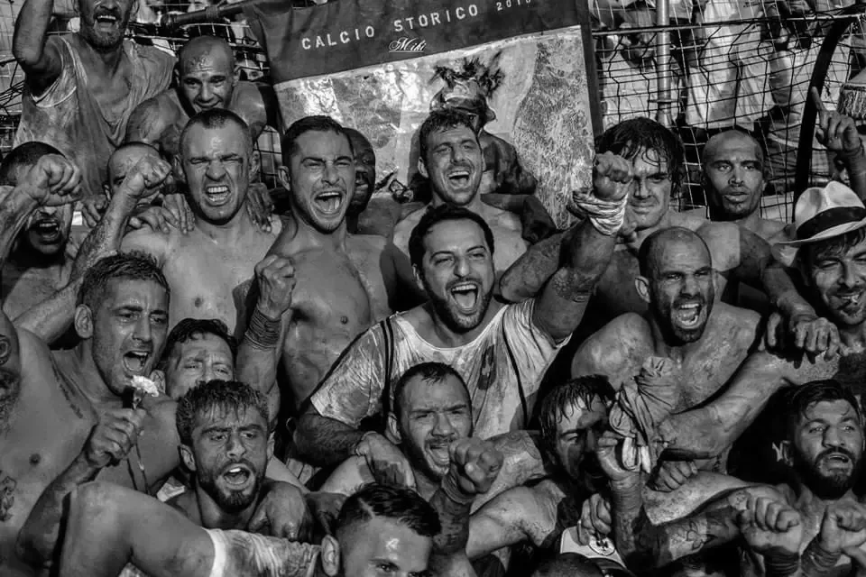 Jacopo Giugni, fisioterapista sportivo a Firenze, al Calcio Storico Fiorentino